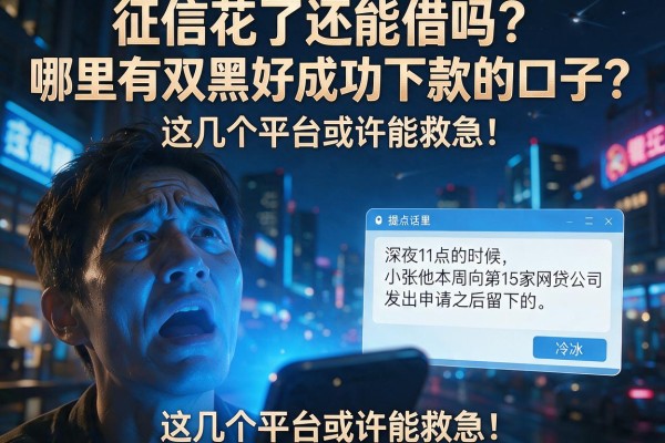 征信花了还能借吗？哪里有双黑好成功下款的口子？这几个平台或许能救急！