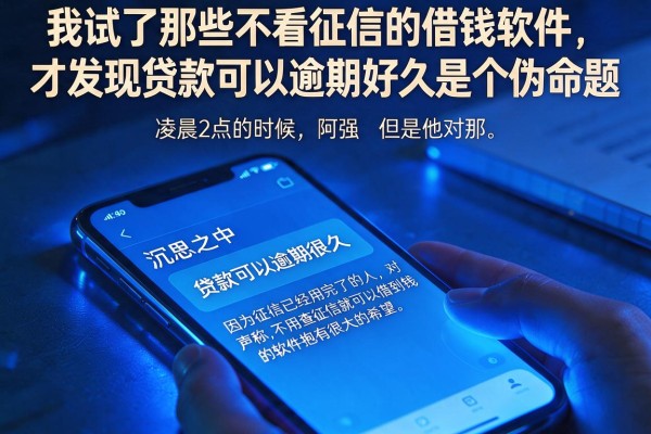 我试了那些不看征信的借钱软件，才发现贷款可以逾期好久是个伪命题