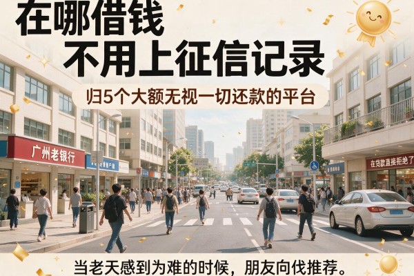 在哪借钱不用上征信记录，归纳5个大额无视一切还款的平台