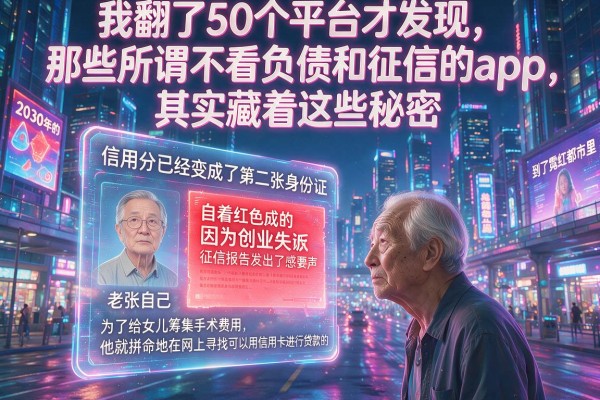 我翻了50个平台才发现，那些所谓不看负债和征信的app，其实藏着这些秘密
