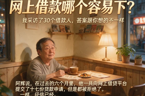 网上借款哪个容易下？我采访了30个借款人，答案跟你想的不一样