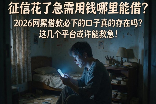 征信花了急需用钱哪里能借？2026网黑借款必下的口子真的存在吗？这几个平台或许能救急！