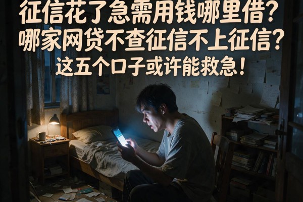 征信花了急需用钱哪里借？哪家网贷不查征信不上征信？这五个口子或许能救急！