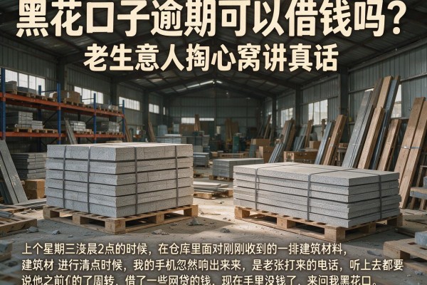 黑花口子逾期可以借钱吗？老生意人掏心窝讲真话