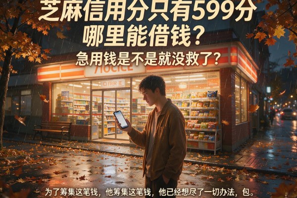 芝麻信用分只有599分哪里能借钱？急用钱是不是就没救了？盘点几个不看分的靠谱口子