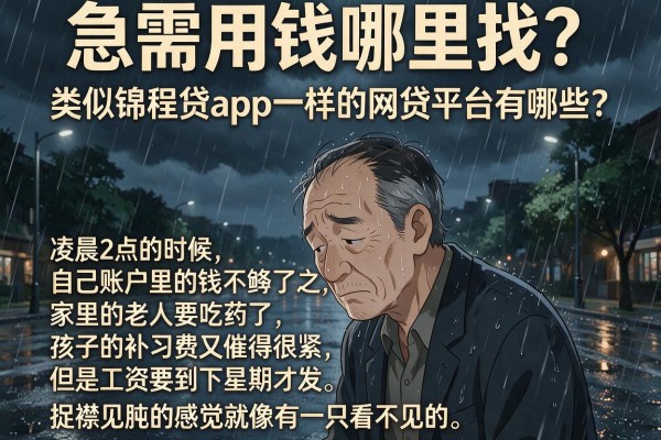 急需用钱哪里找？类似锦程贷app一样的网贷平台有哪些？这几个口子靠谱又便捷
