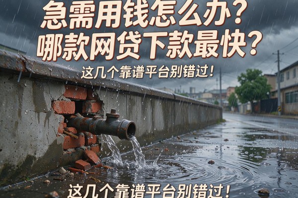 急需用钱怎么办？哪款网贷下款最快？这几个靠谱平台别错过！