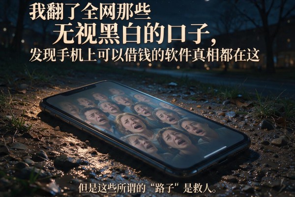 我翻了全网那些无视黑白的口子，发现手机上可以借钱的软件真相都在这