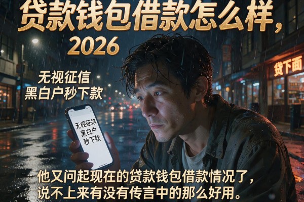 贷款钱包借款怎么样，详细阐述五个无视征信黑白户秒下款的贷款