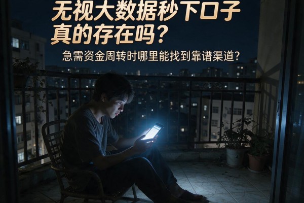 无视大数据秒下口子真的存在吗？急需资金周转时哪里能找到靠谱渠道？