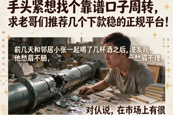 手头紧想找个靠谱口子周转，求老哥们推荐几个下款稳的正规平台！