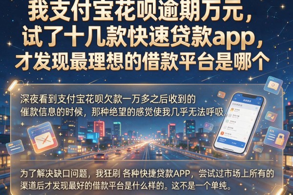 我支付宝花呗逾期万元，试了十几款快速贷款app，才发现最理想的借款平台是哪个