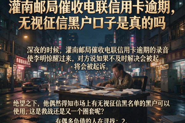 灌南邮局催收电联信用卡逾期，无视征信黑户口子是真的吗