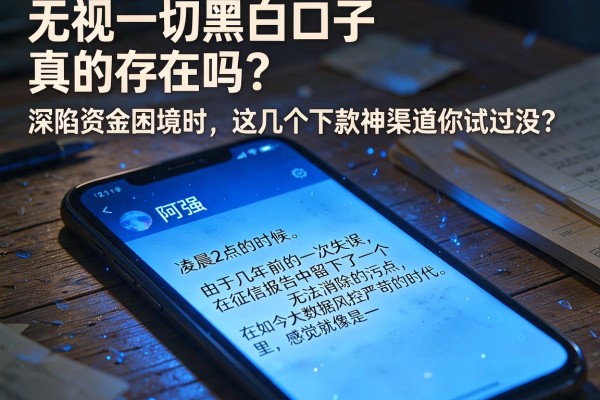 无视一切黑白口子真的存在吗？深陷资金困境时，这几个下款神渠道你试过没？