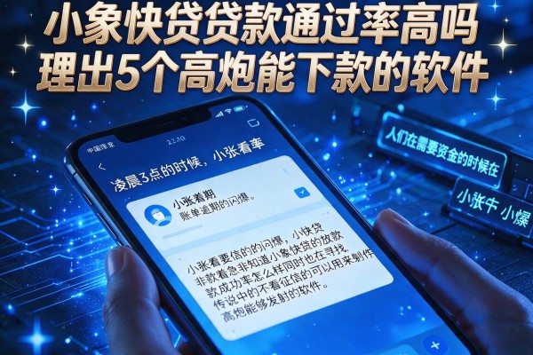 小象快贷贷款通过率高吗，理出5个高炮能下款的软件