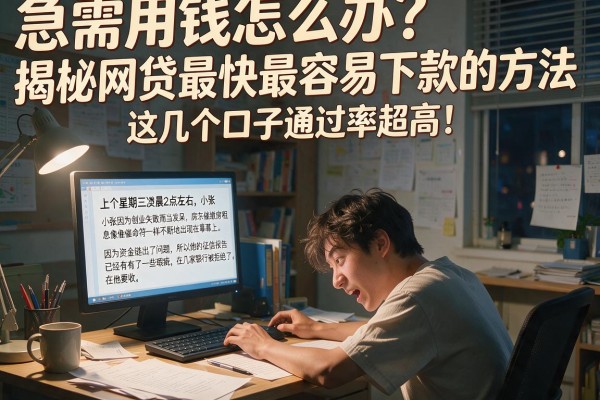 急需用钱怎么办？揭秘网贷最快最容易下款的方法，这几个口子通过率超高！