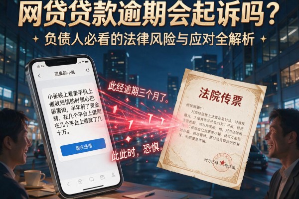 网贷贷款逾期会起诉吗？负债人必看的法律风险与应对全解析