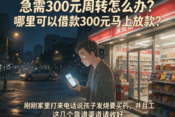 急需300元周转怎么办？哪里可以借款300元马上放款？这几个靠谱渠道请收好