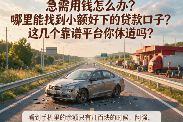 急需用钱怎么办？哪里能找到小额好下的贷款口子？这几个靠谱平台你知道吗？