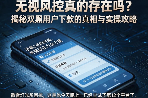 无视风控真的存在吗？揭秘双黑用户下款的真相与实操攻略