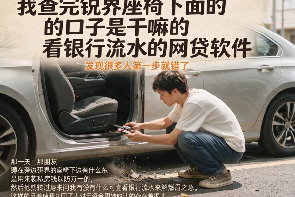 我查完锐界座椅下面的口子是干嘛的和看银行流水的网贷软件，发现很多人第一步就错了