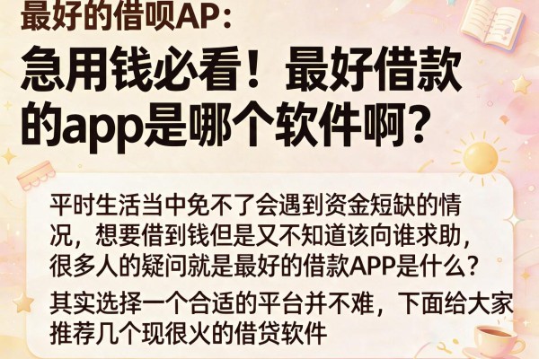 急用钱必看！最好借款的app是哪个软件啊？实测这几个容易过