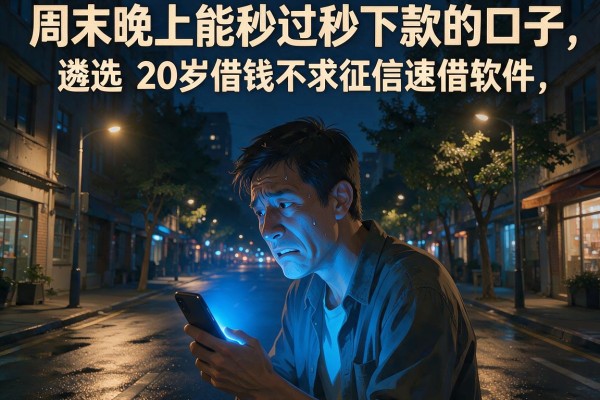 周末晚上能秒过秒下款的口子,遴选五个20岁借钱不求征信速借软件