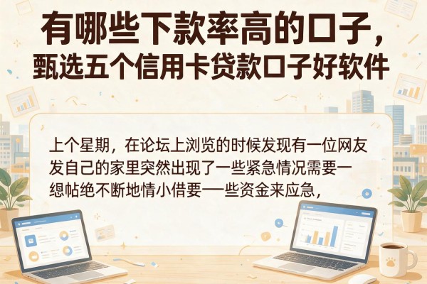 有哪些下款率高的口子，甄选五个信用卡贷款口子好软件
