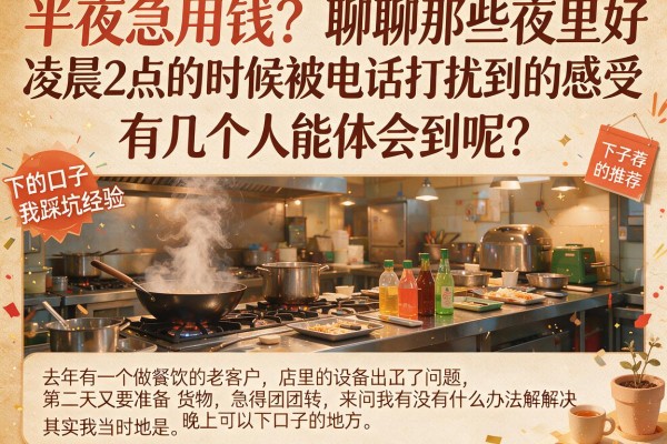 半夜急用钱？聊聊那些夜里好下的口子推荐和我的踩坑经验