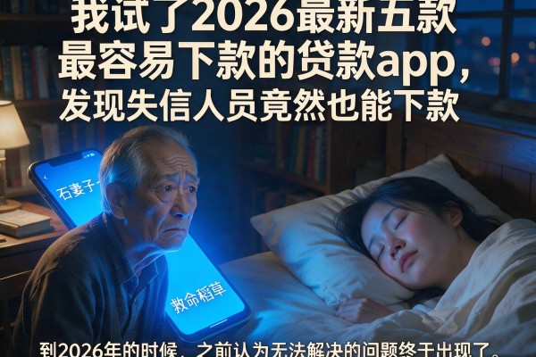 我试了2026最新五款最容易下款的贷款app，发现失信人员竟然也能下款