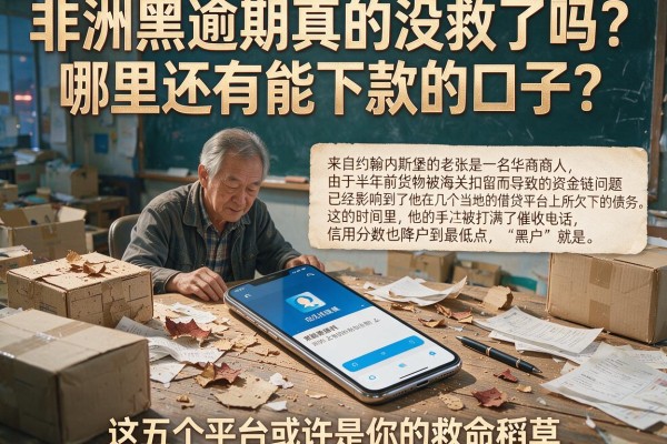 非洲黑逾期真的没救了吗？哪里还有能下款的口子？这五个平台或许是你的救命稻草