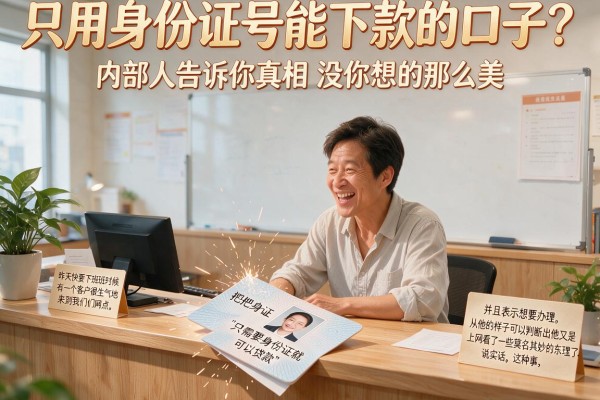 只用身份证号能下款的口子？内部人告诉你真相没你想的那么美