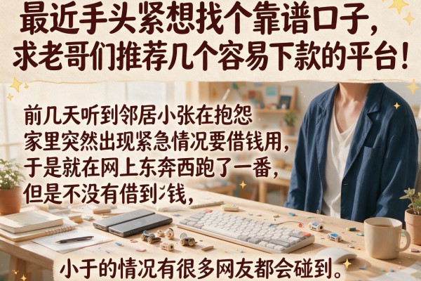 最近手头紧想找个靠谱口子，求老哥们推荐几个容易下款的平台！