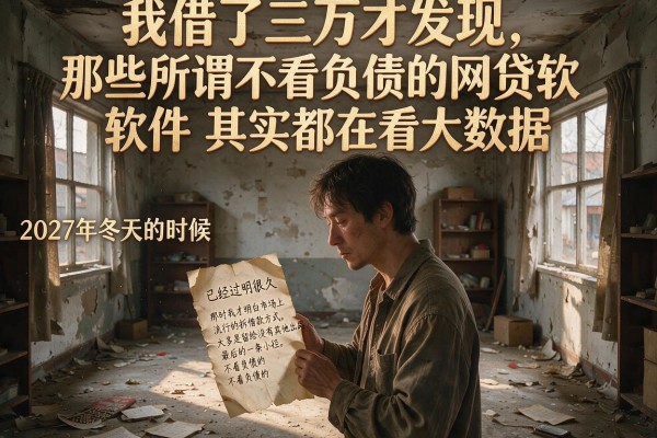 我借了三万才发现,那些所谓不看负债的网贷软件其实都在看大数据