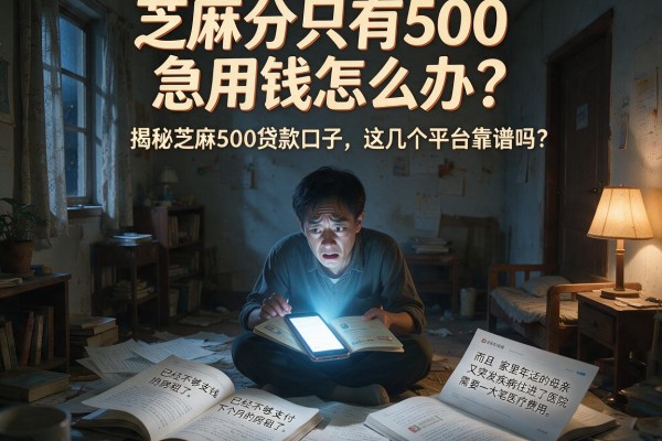 芝麻分只有500急用钱怎么办？揭秘芝麻500贷款口子，这几个平台靠谱吗？