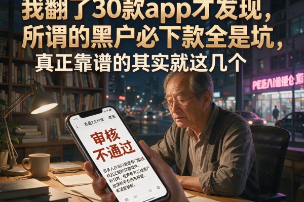 我翻了30款app才发现，所谓的黑户必下款全是坑，真正靠谱的其实就这几个