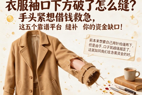 衣服袖口下方破了怎么缝？手头紧想借钱救急，这五个靠谱平台缝补你的资金缺口！