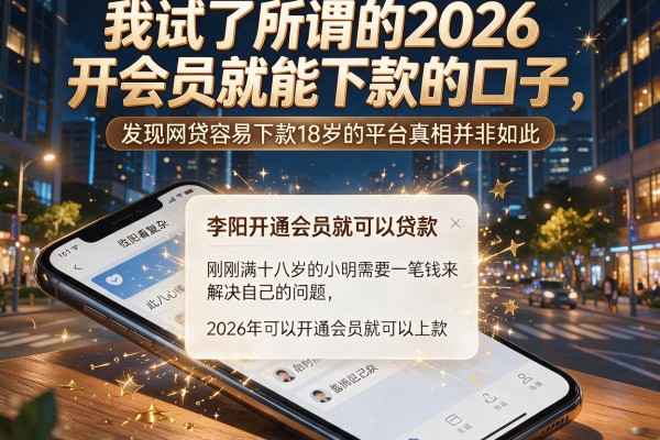 我试了所谓的2026开会员就能下款的口子，发现网贷容易下款18岁的平台真相并非如此