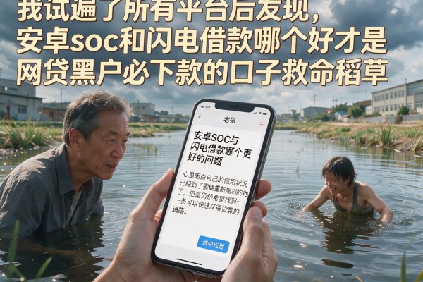 我试遍了所有平台后发现，安卓soc和闪电借款哪个好才是网贷黑户必下款的口子救命稻草