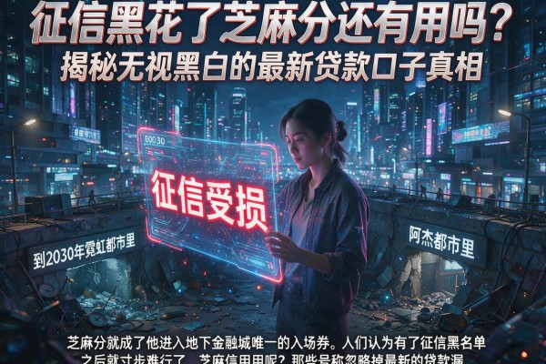 征信黑花了芝麻分还有用吗？揭秘无视黑白的最新贷款口子真相