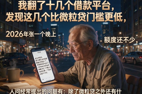 我翻了十几个借款平台，发现这几个比微粒贷门槛更低，额度还不少