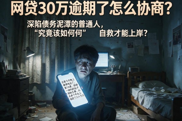 网贷30万逾期了怎么协商？深陷债务泥潭的普通人，究竟该如何自救才能上岸？