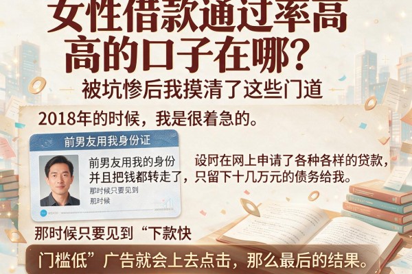 女性借款通过率高的口子在哪？被坑惨后我摸清了这些门道
