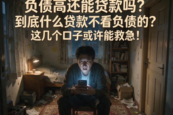 负债高还能贷款吗？到底什么贷款不看负债的？这几个口子或许能救急！