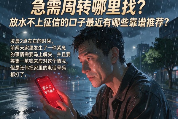 急需周转哪里找？放水不上征信的口子最近有哪些靠谱推荐？