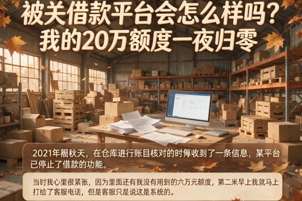 被关借款平台会怎么样吗？我的20万额度一夜归零