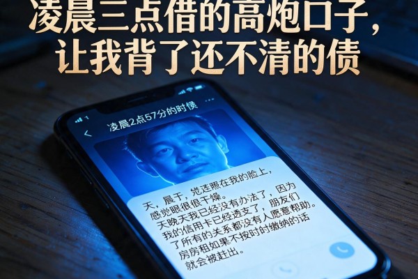 凌晨三点借的高炮口子，让我背了还不清的债