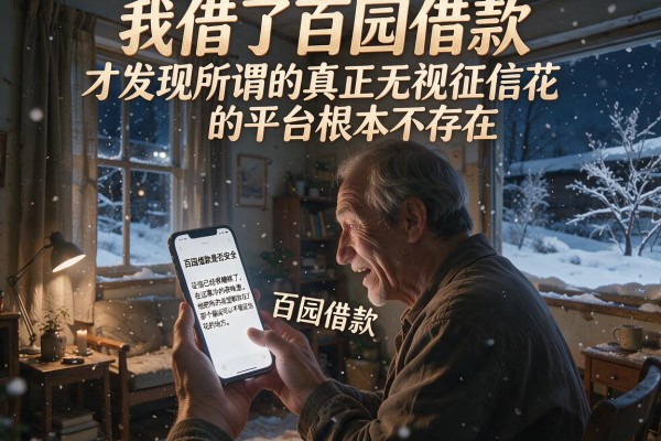 我借了百园借款才发现所谓的真正无视征信花的平台根本不存在