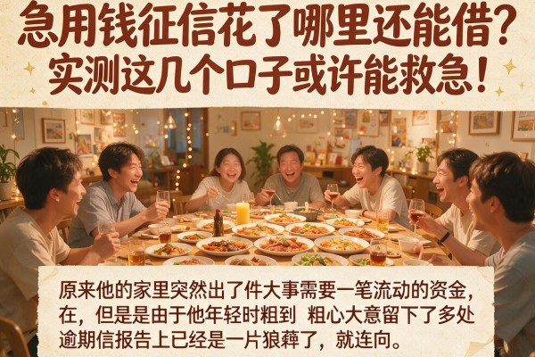 急用钱征信花了哪里还能借？实测这几个口子或许能救急！