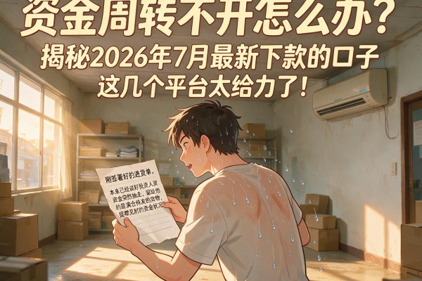 资金周转不开怎么办？揭秘2026年7月最新下款的口子，这几个平台太给力了！